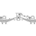 Tandem Underslung Axle Suspension Parts